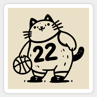 Basketball Meow : Cat-lin Clark Magnet